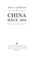 Cover of China Since 1800