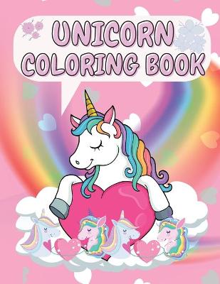 Book cover for Unicorn Coloring Book