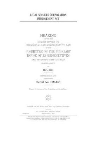 Cover of Legal Services Corporation Improvement Act