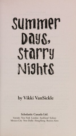 Book cover for Summer Days, Starry Nights
