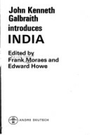 Cover of J.K.Galbraith Introduces India