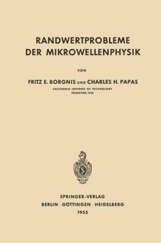 Cover of Randwertprobleme der Mikrowellenphysik