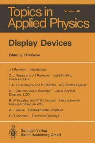 Cover of Display Devices