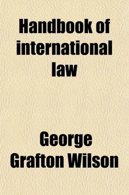 Book cover for Handbook of International Law