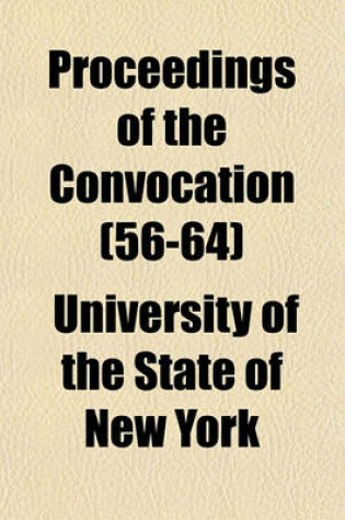 Cover of Proceedings of the Convocation (Volume 56-64)
