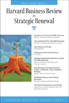 Book cover for "Harvard Business Review" on Strategic Renewal