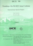 Book cover for 1999 13th Annual Conference of the Society of Instrument and Control Engineers on Japan (Sice)