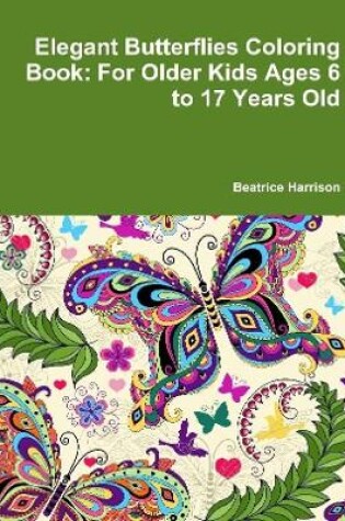 Cover of Elegant Butterflies Coloring Book