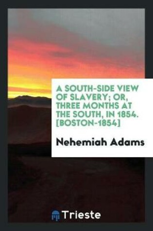 Cover of A South-Side View of Slavery; Or, Three Months at the South, in 1854. [boston-1854]