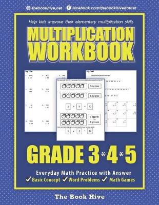 Book cover for Multiplication Workbook Grade 3 4 5