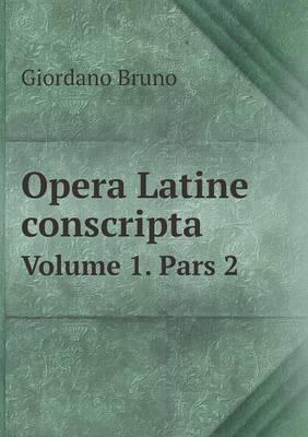Cover of Opera Latine conscripta Volume 1. Pars 2