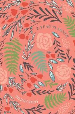 Cover of 2020/2021 2 Year Pocket Planner: Coral/Floral