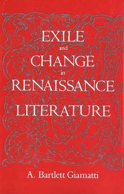 Book cover for Exile and Change in Renaissance Literature