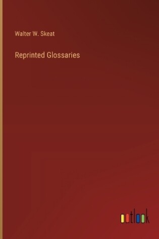 Cover of Reprinted Glossaries