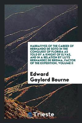 Book cover for Narratives of the Career of Hernando de Soto in the Conquest of Florida as Told by a Knight of Elvas, and in a Relation by Luys Hernandez de Biedma, Factor of the Expedition, Volume II