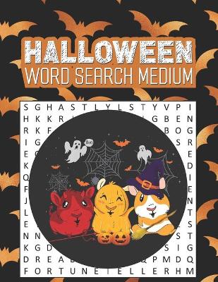 Book cover for Halloween Word Search Medium