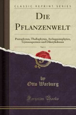 Cover of Die Pflanzenwelt, Vol. 1