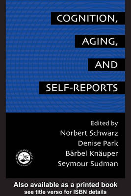 Book cover for Cognition, Aging and Self-Reports