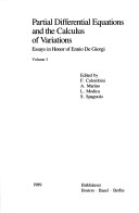 Cover of Partial Differential Equations and the Calculus of Variations