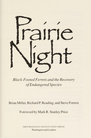 Cover of Prairie Night