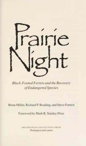 Book cover for Prairie Night