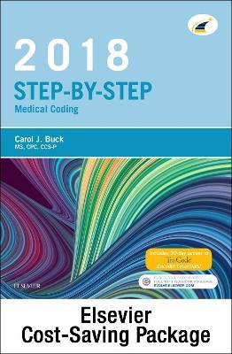 Book cover for Step-By-Step Medical Coding 2018 Edition - Text, Workbook, 2018 ICD-10-CM for Hospitals Professional Edition, 2018 ICD-10-PCs Professional Edition, 2018 HCPCS Professional Edition and AMA 2018 CPT Professional Edition Package