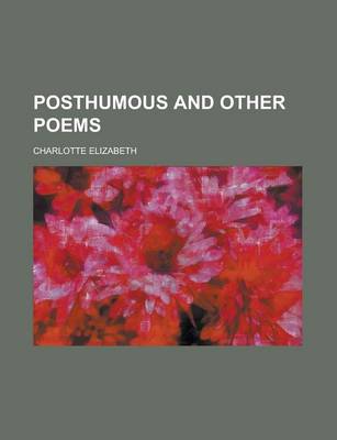 Book cover for Posthumous and Other Poems