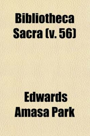 Cover of Bibliotheca Sacra (Volume 56)