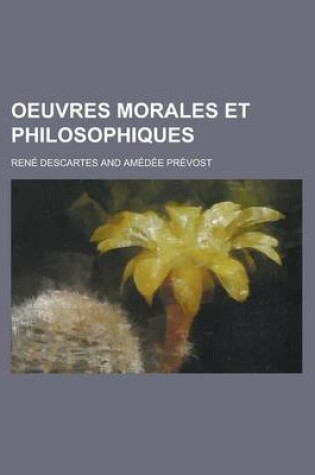 Cover of Oeuvres Morales Et Philosophiques