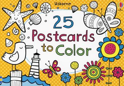 Book cover for 25 Postcards to Color