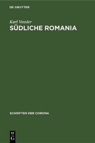 Cover of Sudliche Romania