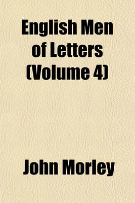 Book cover for English Men of Letters Volume 4