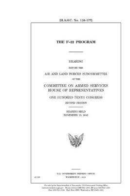 Book cover for The F-22 program