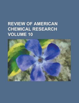 Book cover for Review of American Chemical Research (Volume 06)