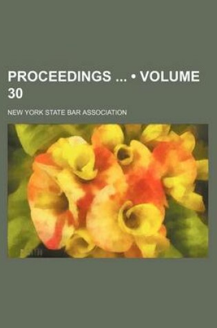 Cover of Proceedings (Volume 30)