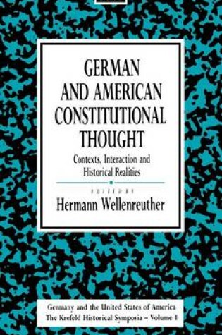 Cover of German and American Constitutional Thought