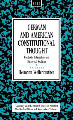 Cover of German and American Constitutional Thought