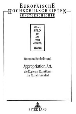 Cover of Appropriation Art,