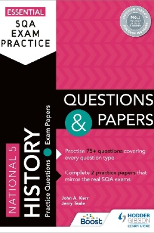 Cover of Essential SQA Exam Practice: National 5 History Questions and Papers
