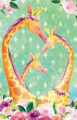 Book cover for Bullet Journal for Animal Lovers Giraffes in Flowers