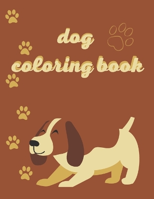 Book cover for dog coloring book