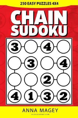 Book cover for 250 Easy Chain Sudoku Puzzles 4x4