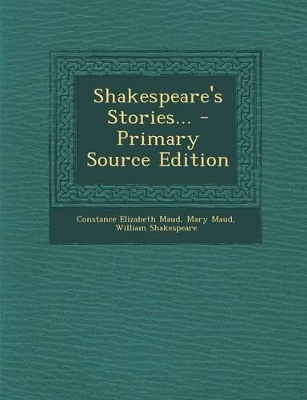 Book cover for Shakespeare's Stories... - Primary Source Edition