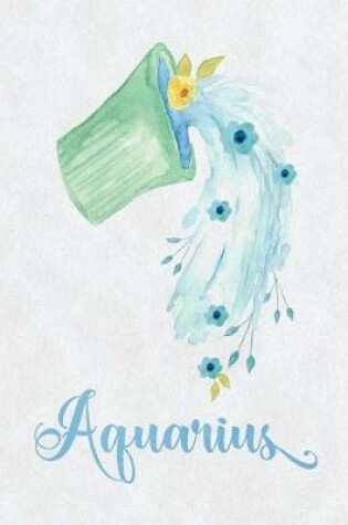 Cover of Aquarius Zodiac Creative Notebook Journal