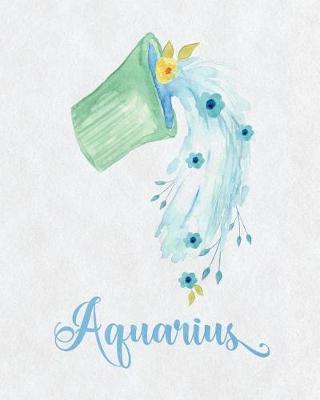 Book cover for Aquarius Zodiac Creative Notebook Journal