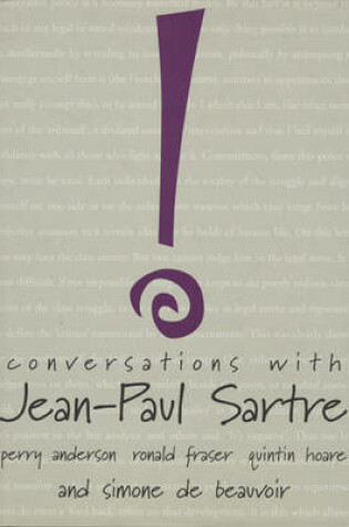 Cover of Conversations with Jean-Paul Sartre