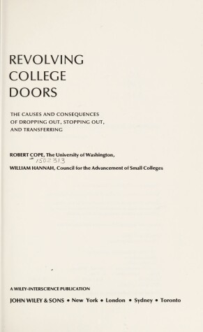 Book cover for Revolving College Doors