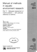 Book cover for Manual of Methods in Aquatic Environment Research : Part 11 : Biological Assessment of Marine Pollution-with Particular Reference to Benthos