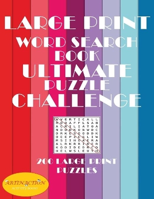 Cover of large print word search book
