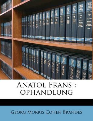 Book cover for Anatol Frans